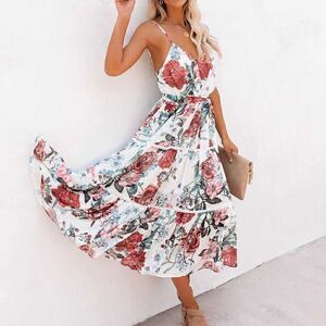 NWT L’atiste by Amy Floral MIDI Tiered Dress - S